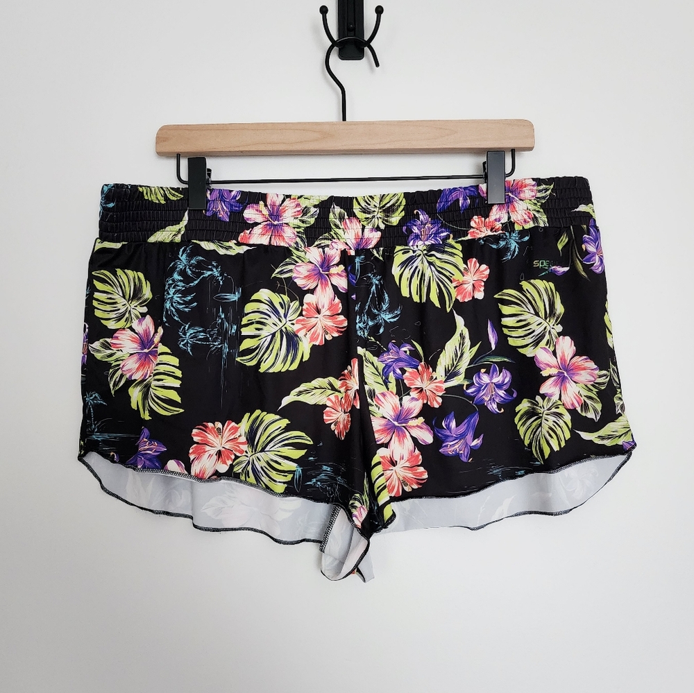 Tropical Cover-Up SWIM SHORTS XL